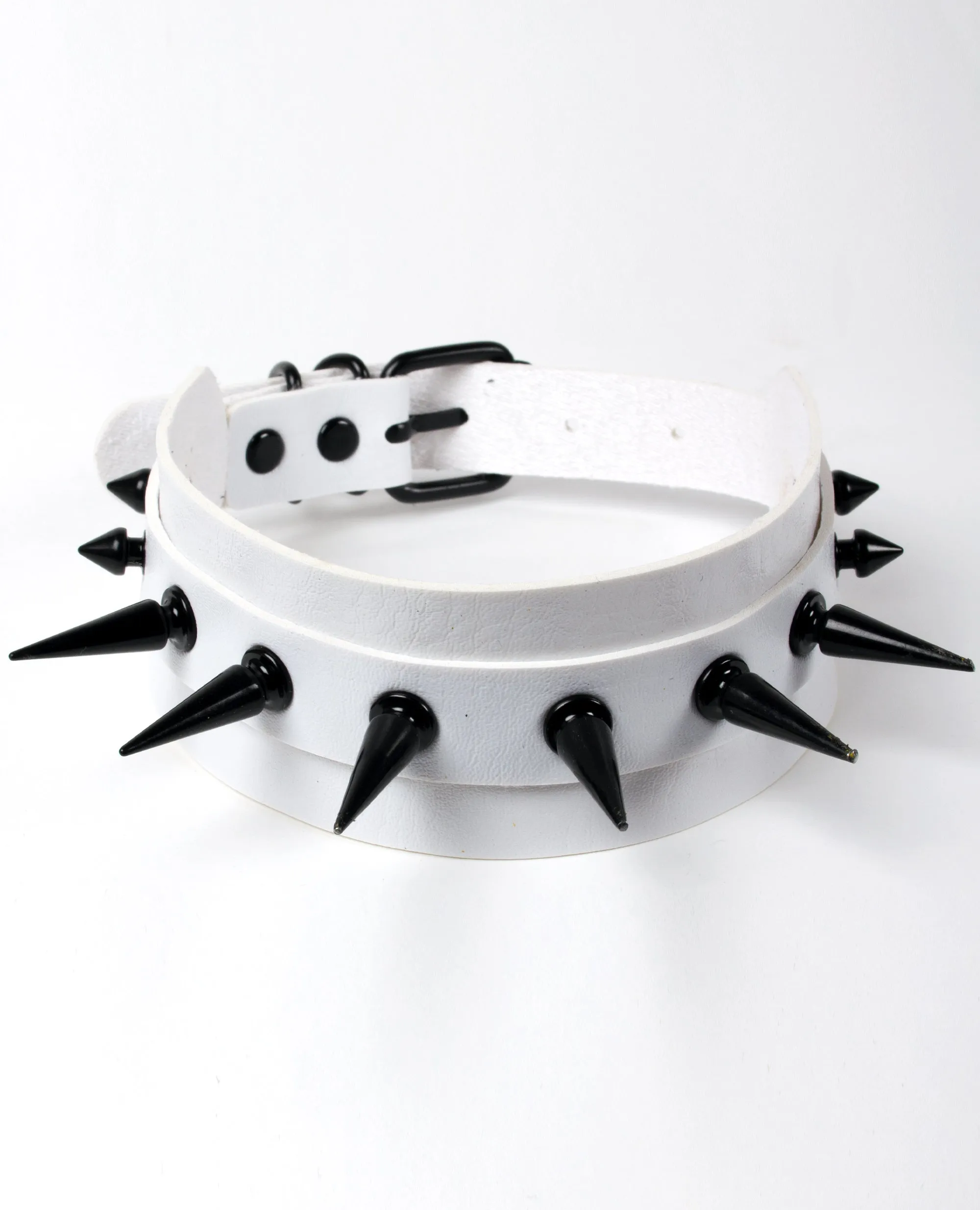 MIX SPIKED COLLAR WHITE / BLACK - XXX