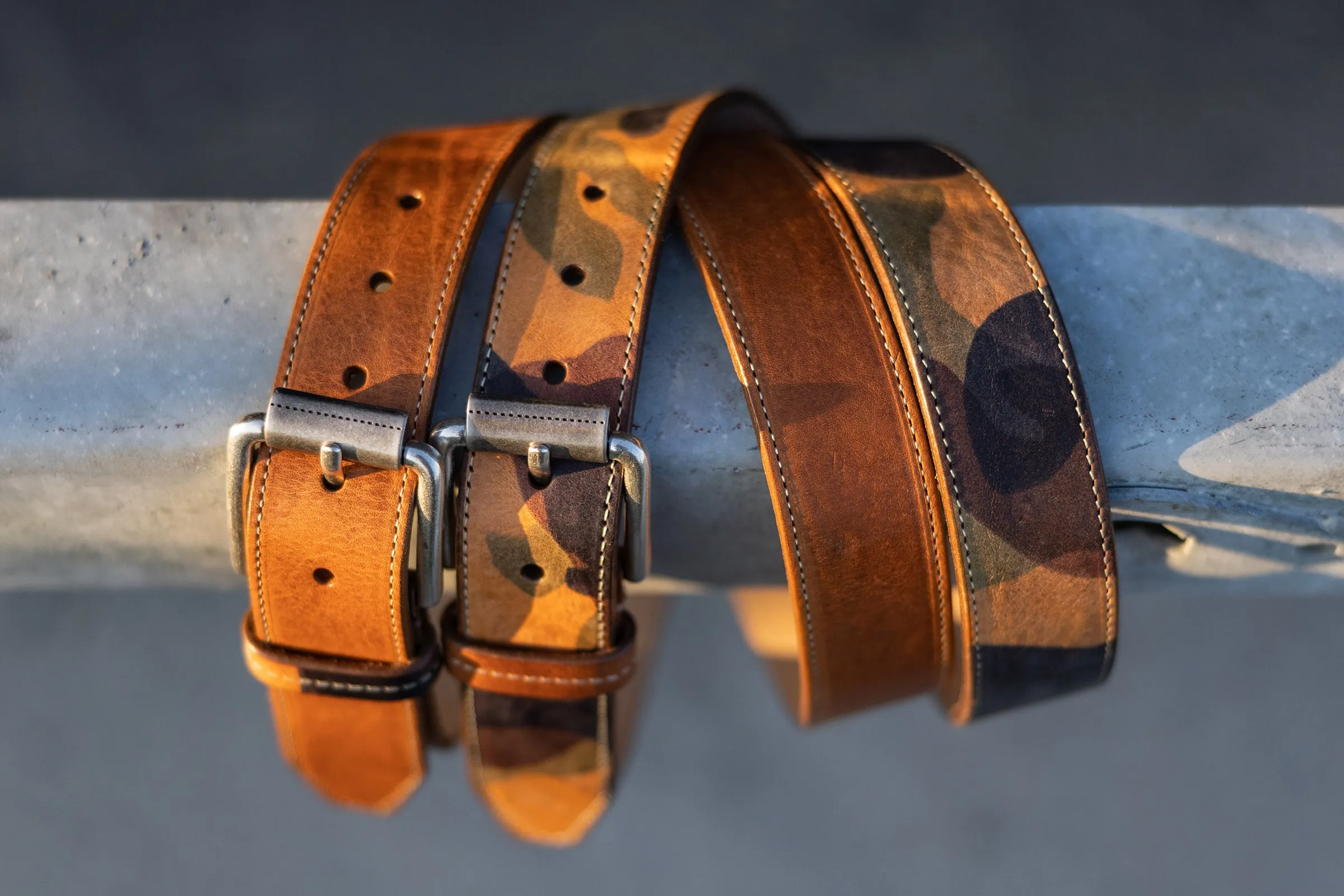 Montana Italian Saddle Leather Belt - Saddle Tan