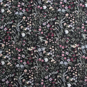 Novelty Printed Chiffon - 360 - Black