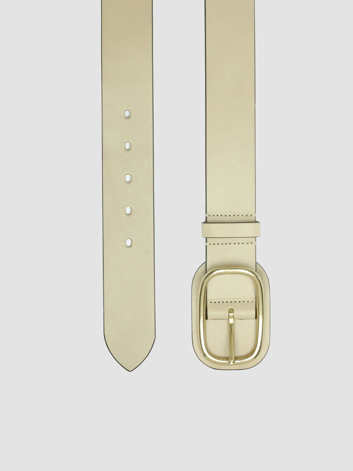 OC STRIP 058 - Ivory Leather belt