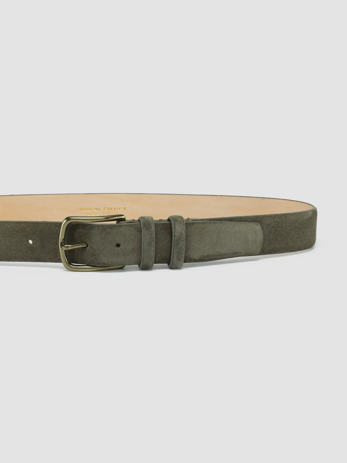 OC STRIP 33 - Green Suede belt