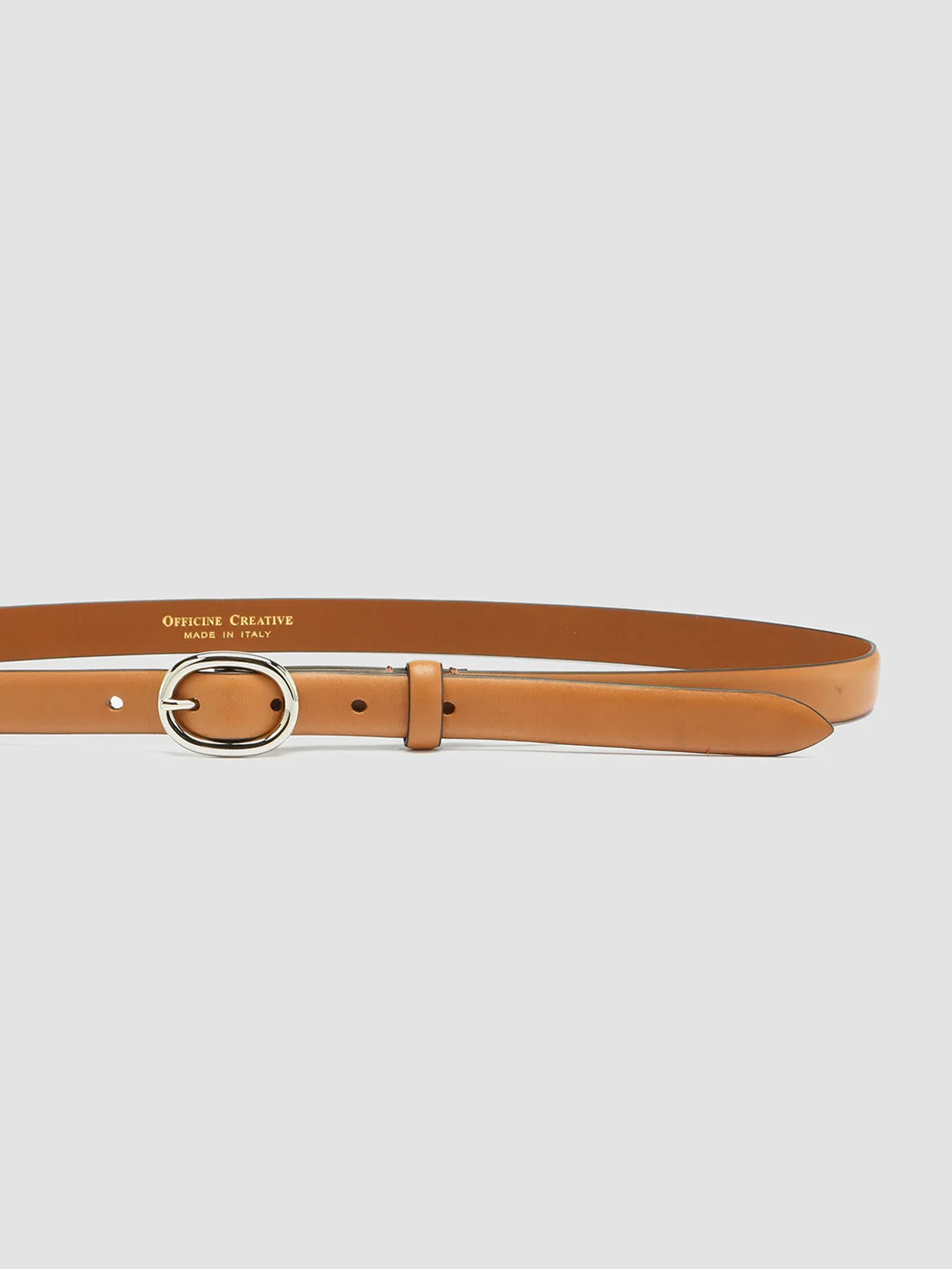 OC STRIP 56 - Taupe Leather Belt