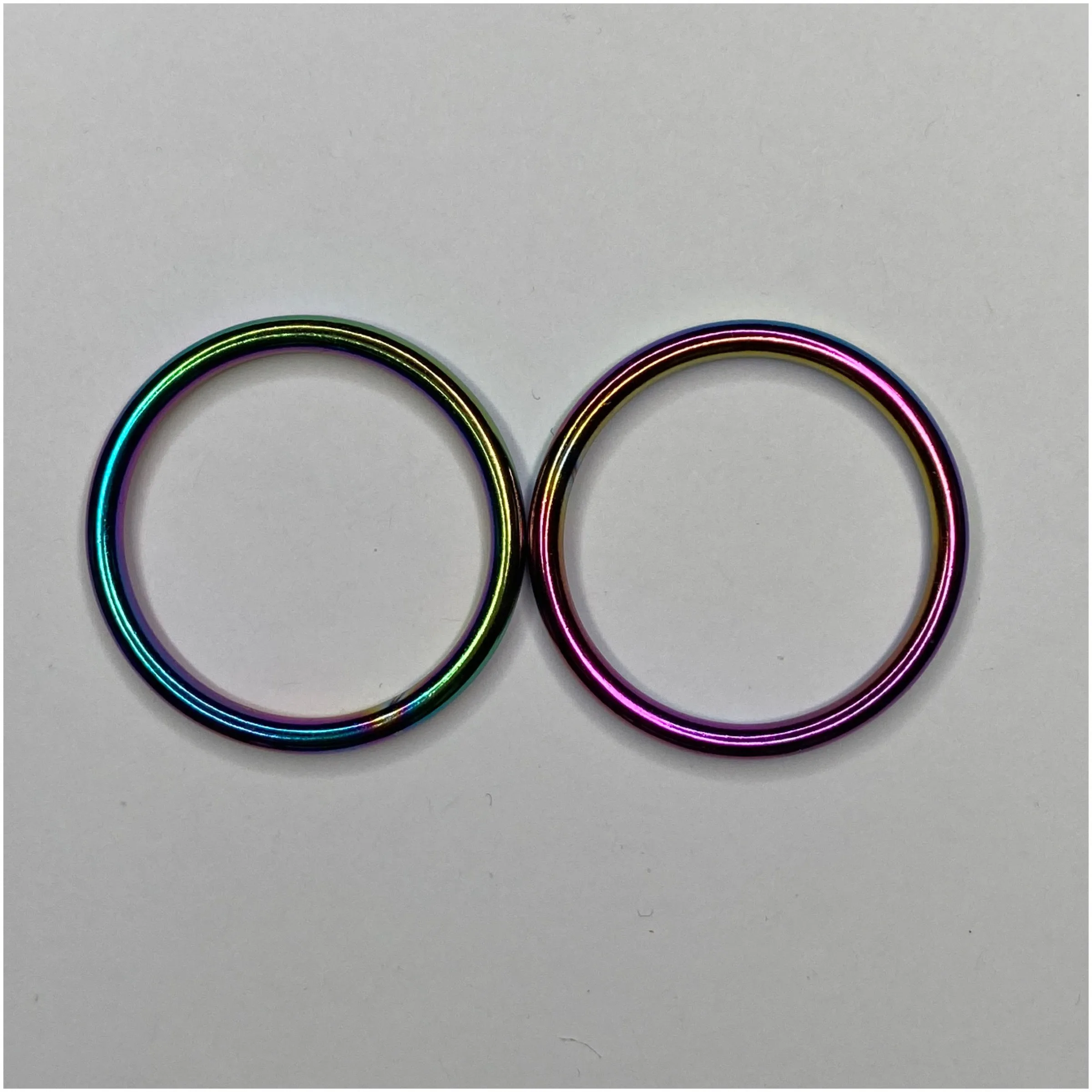 ooakshell tide headband rings • rainbow