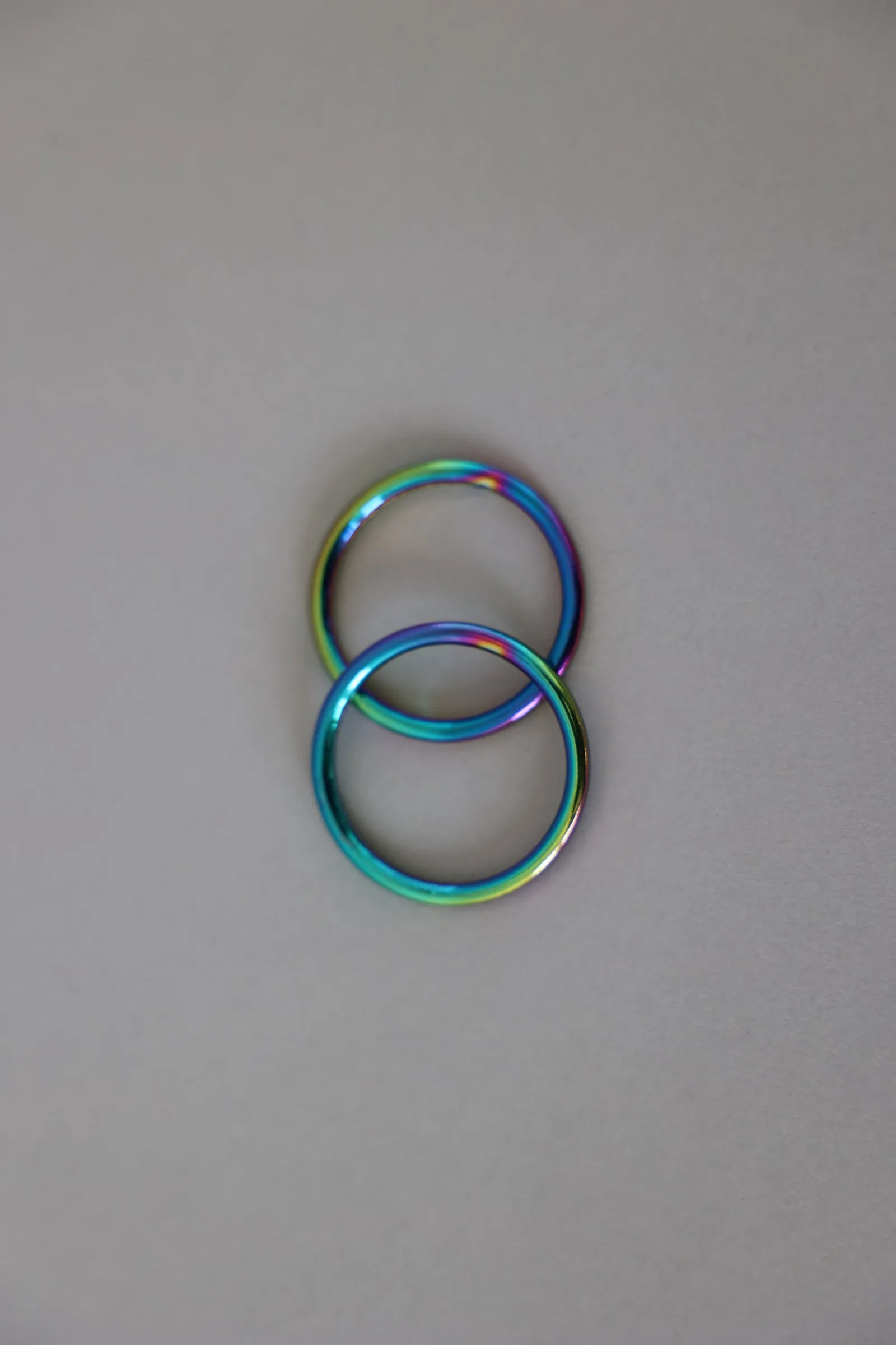 ooakshell tide headband rings • rainbow