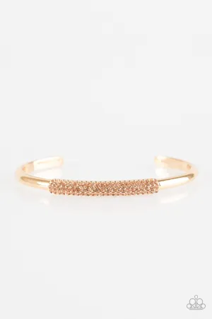 Paparazzi Bracelet ~ CACHE Only - Gold