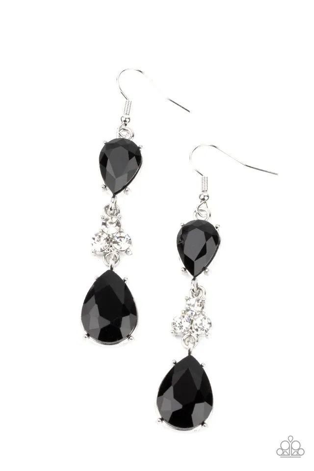 Paparazzi Earring ~ Once Upon a Twinkle - Black