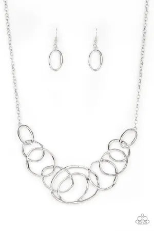 Paparazzi Necklace ~ All Around Radiance - Silver