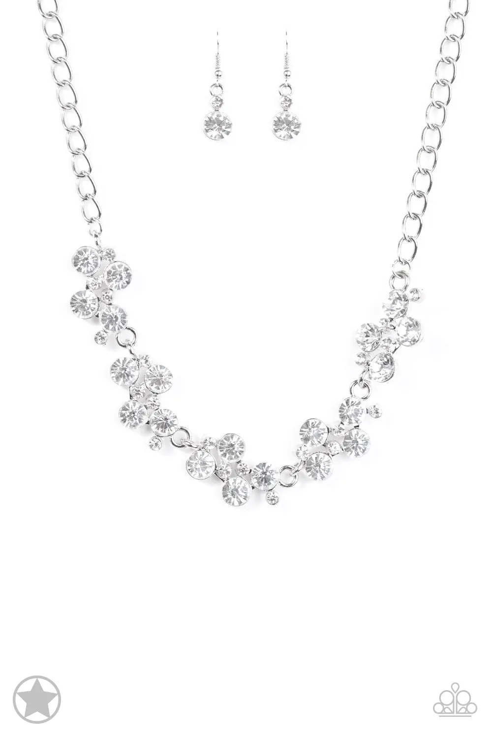 Paparazzi Necklace Blockbuster - Hollywood Hills - white