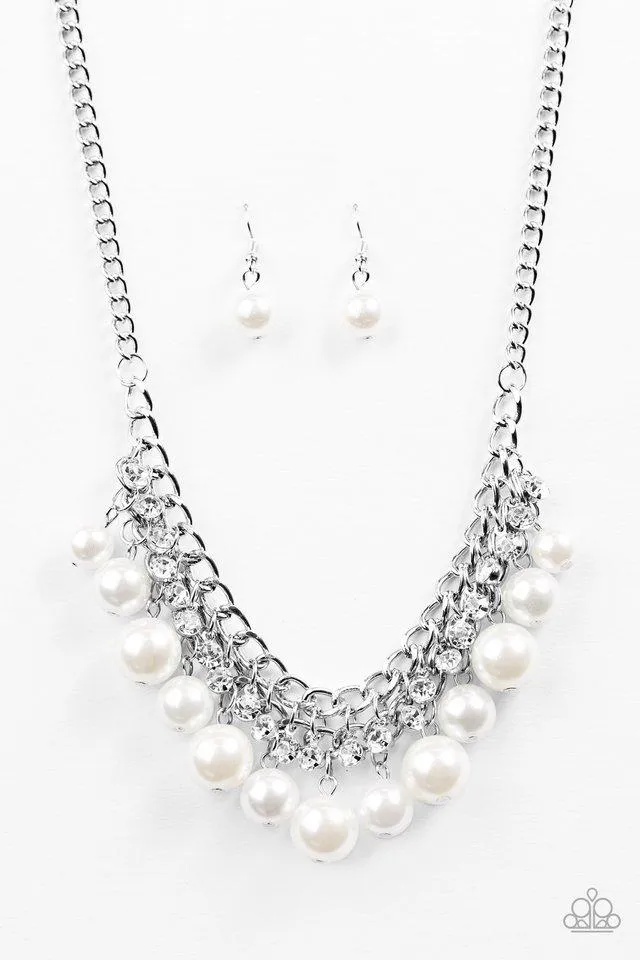 Paparazzi Necklace - Box Office Bombshell - White