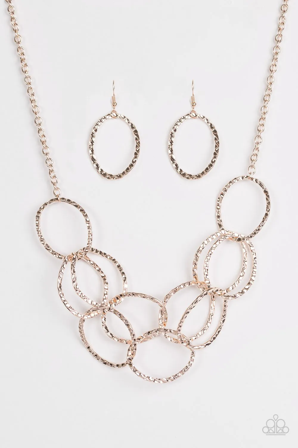 Paparazzi Necklace ~ Circus Royale - Rose Gold