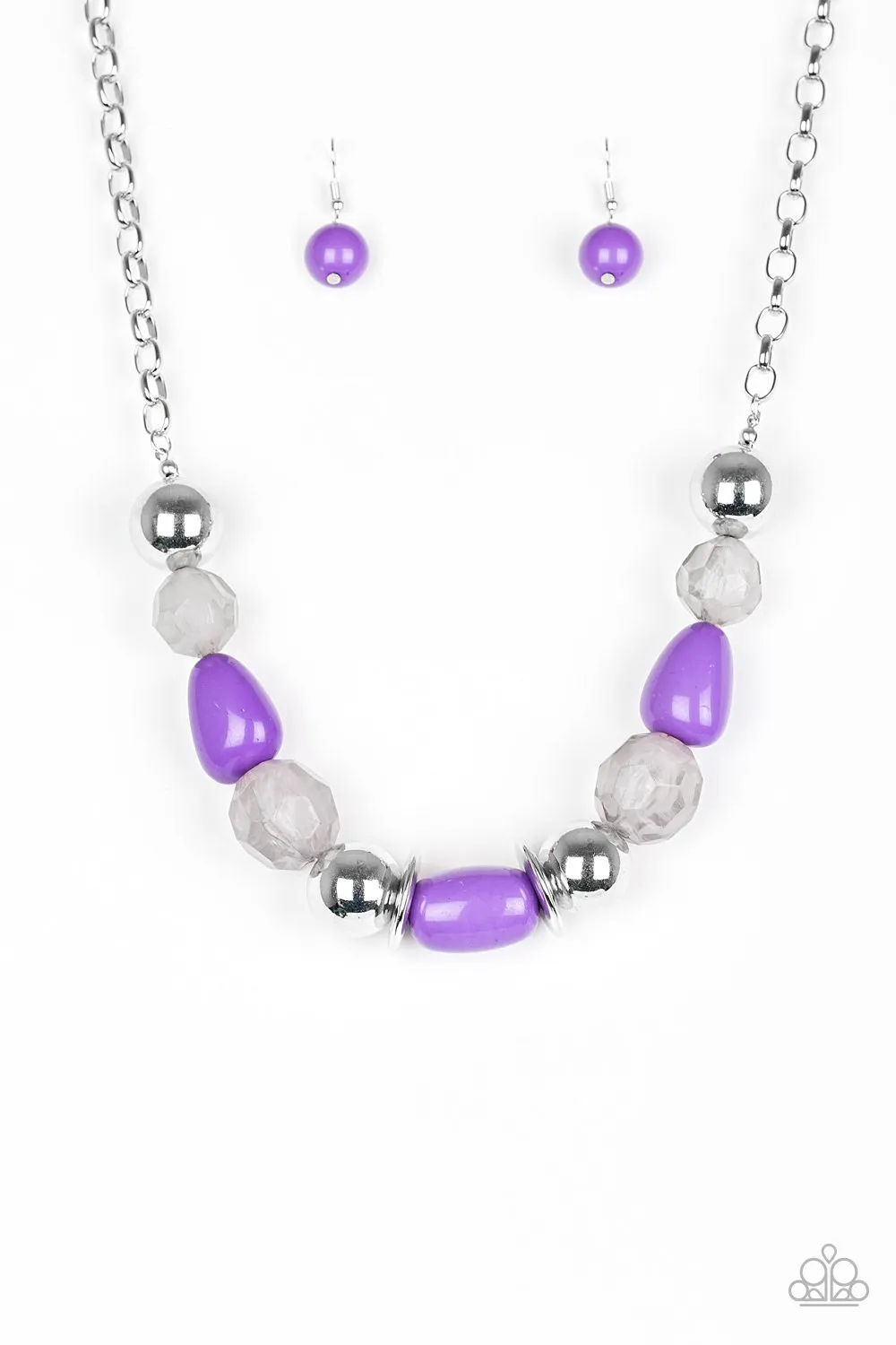 Paparazzi Necklace ~ South Shore Sensation - Purple