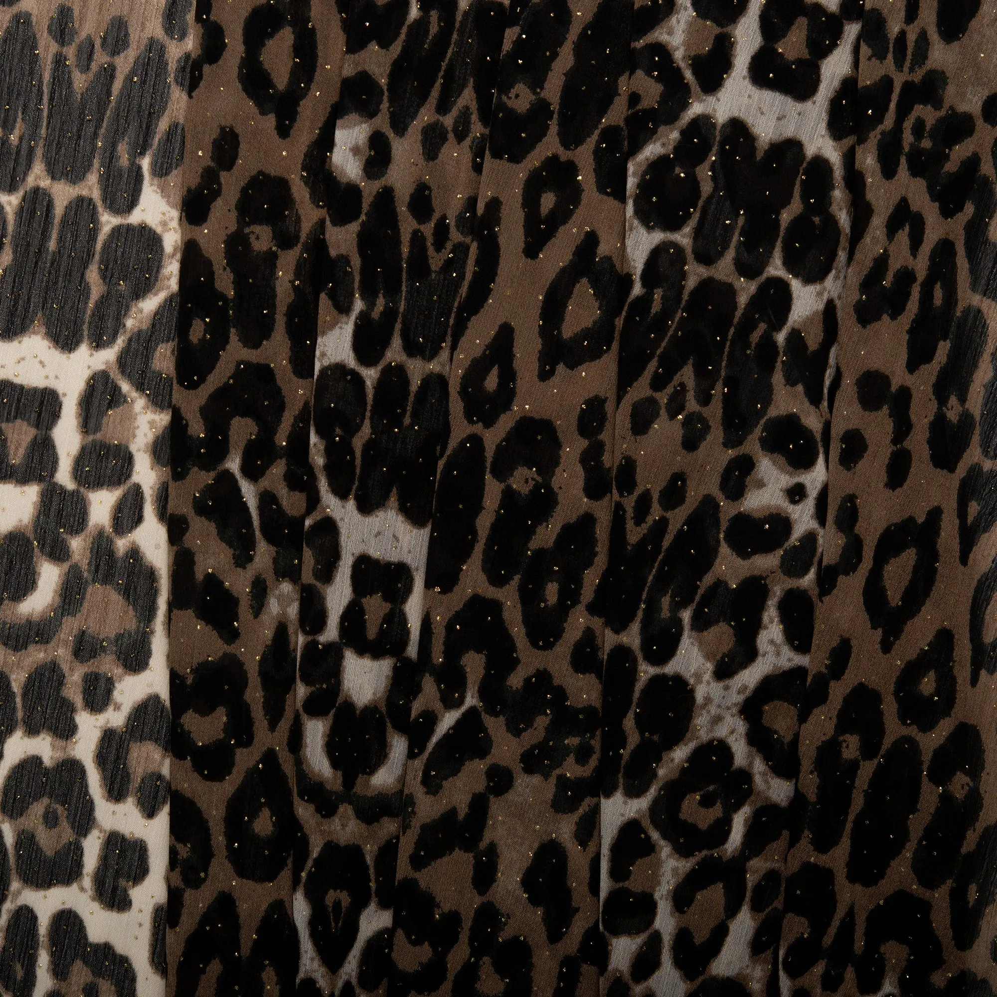 Printed polyester - MARCELINE - Leopard - Cocoa