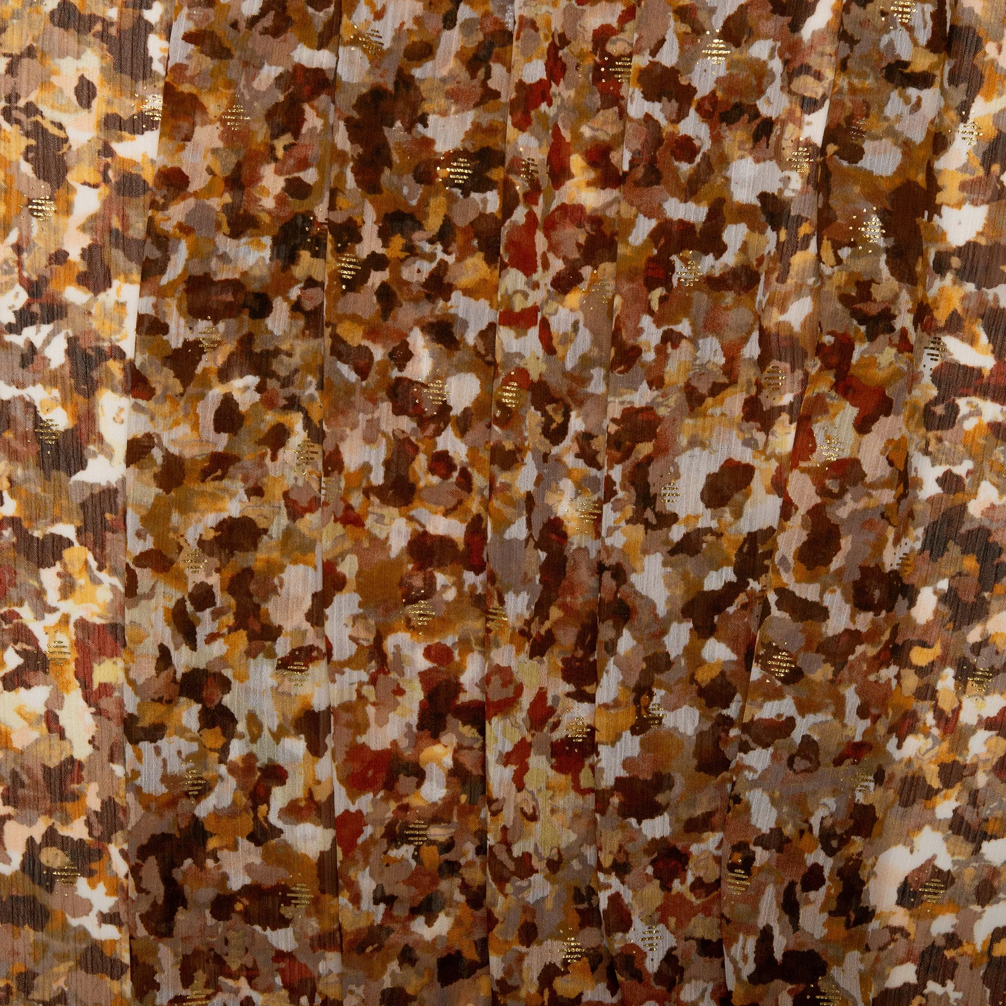 Printed polyester - OLIVIA - Cheetah - Brown