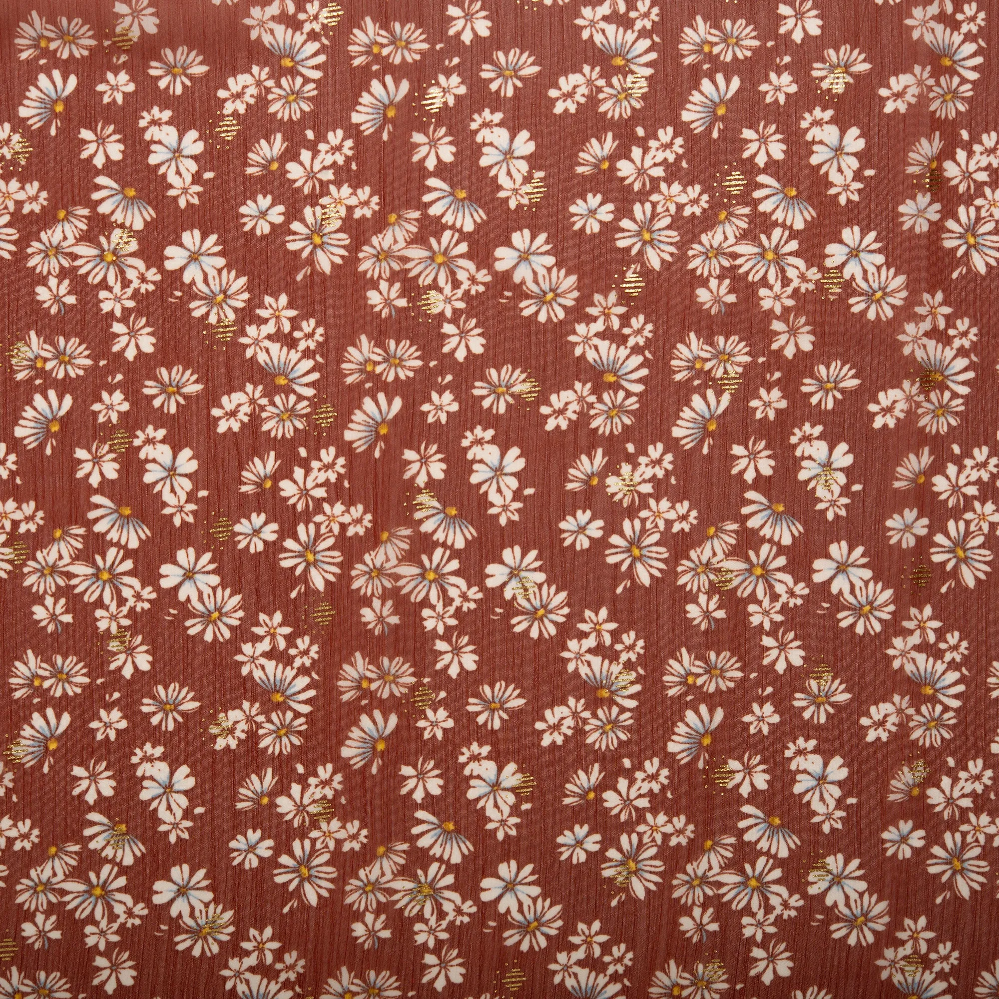 Printed polyester - OLIVIA - Daisy - Maple