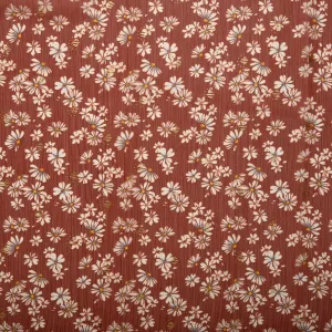 Printed polyester - OLIVIA - Daisy - Maple