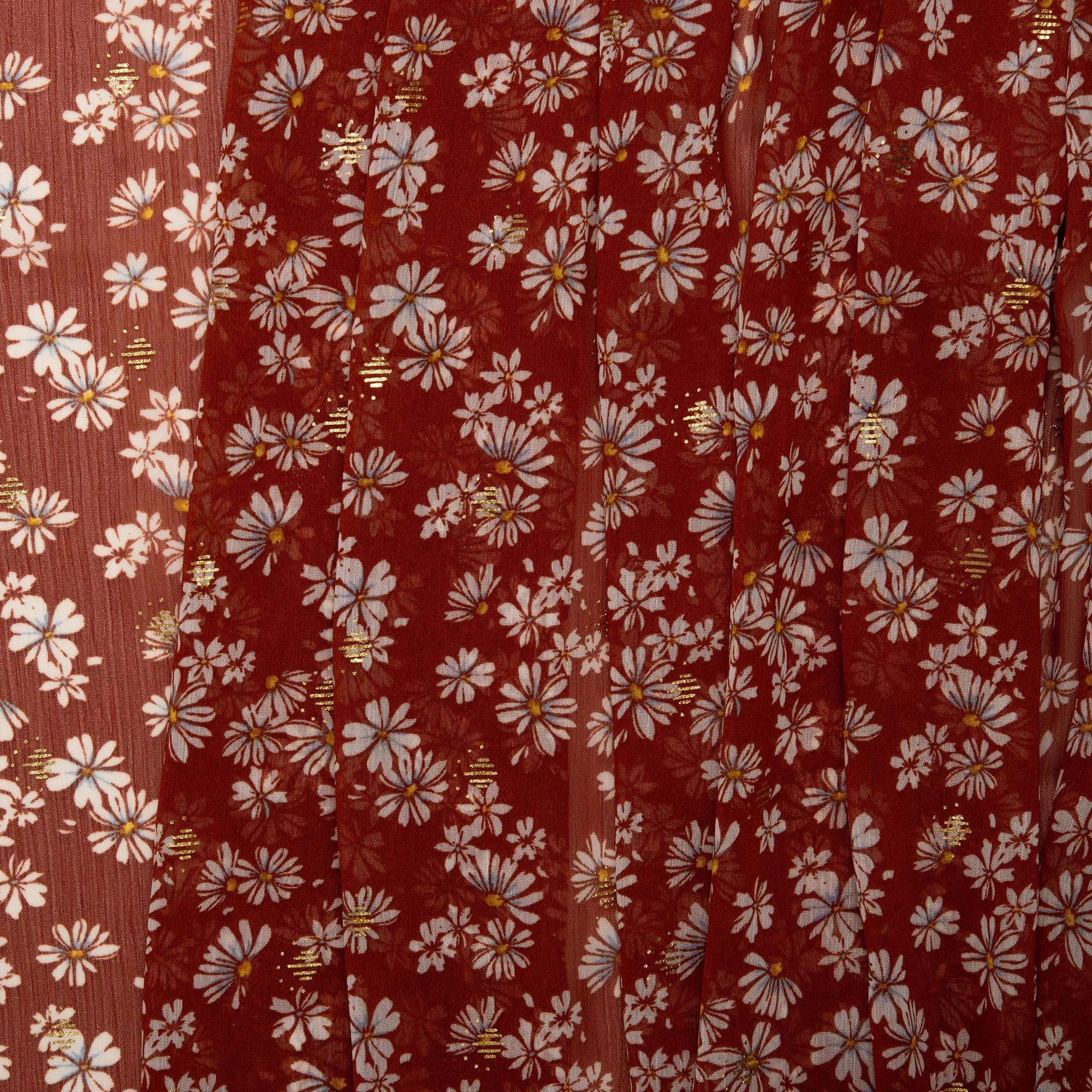 Printed polyester - OLIVIA - Daisy - Maple