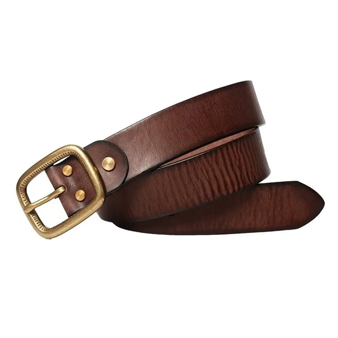 Refined Cowskin Leather Belt