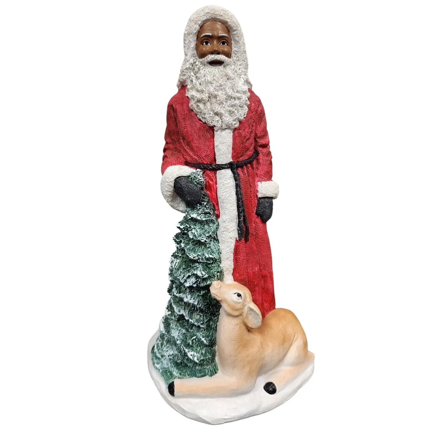 Santa Claus with Tree Figurine