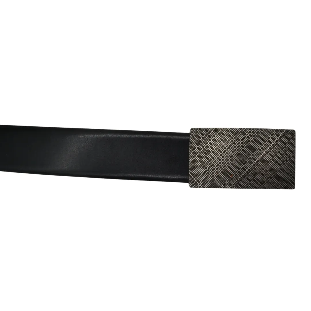 Smith Black Leather Belt - Genuine Leather