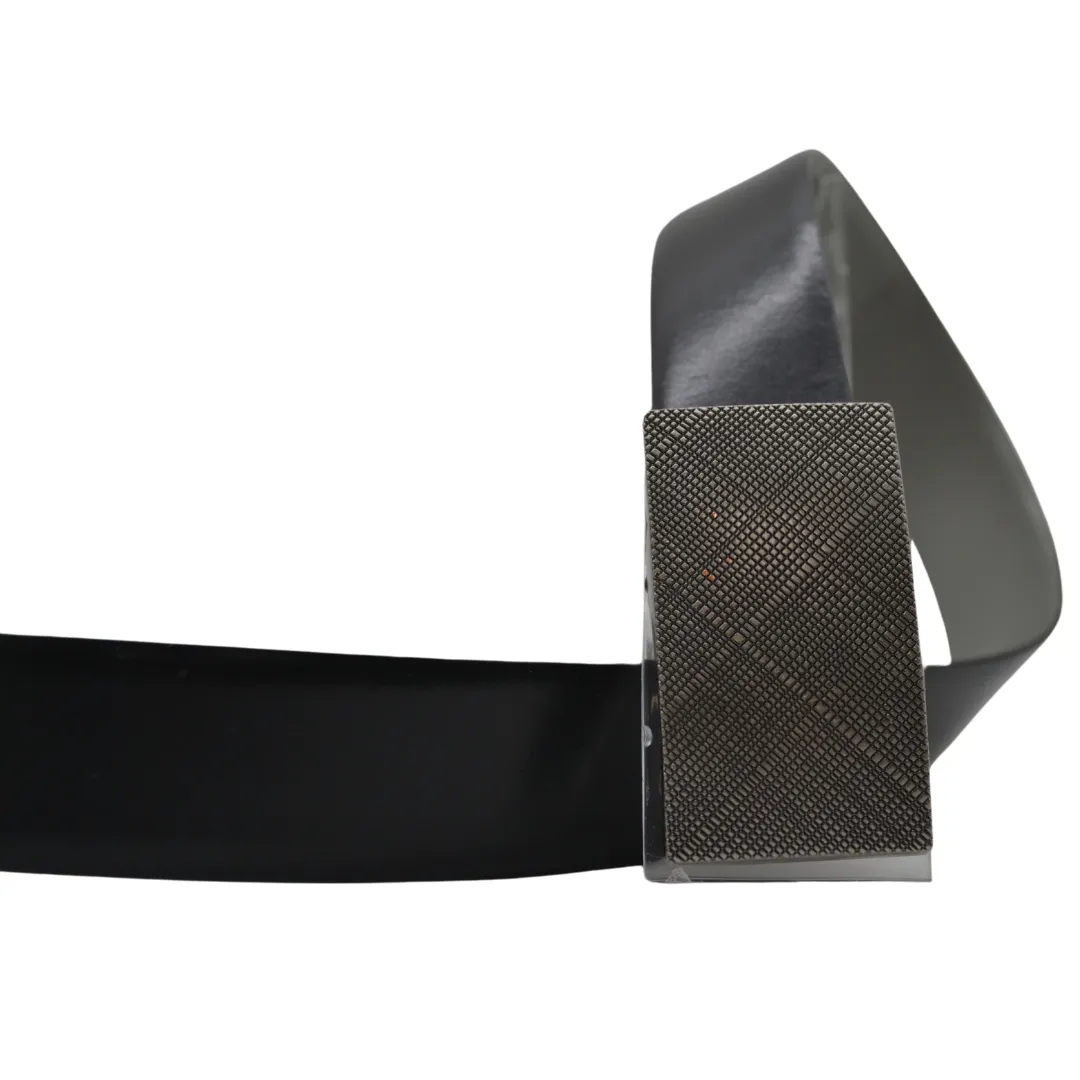 Smith Black Leather Belt - Genuine Leather