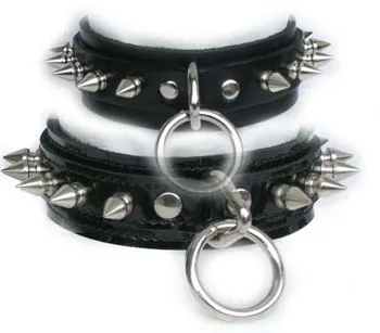 Spiked Leather Collar