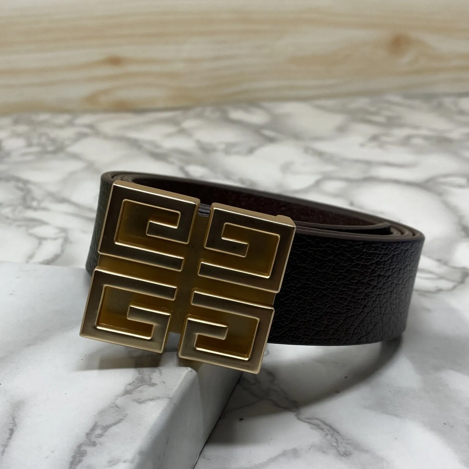 Square Section Leather Strap Belt-JonasParamount