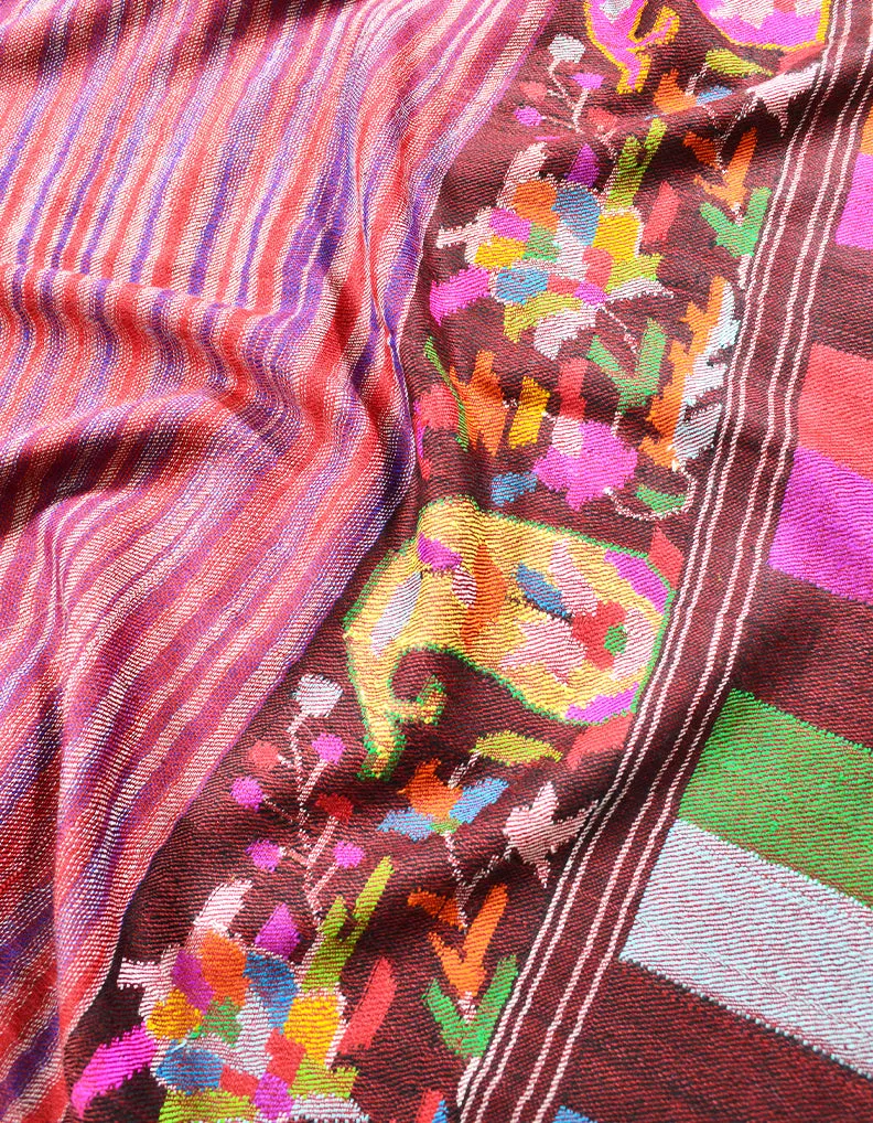 striped kani pashmina stole 7786