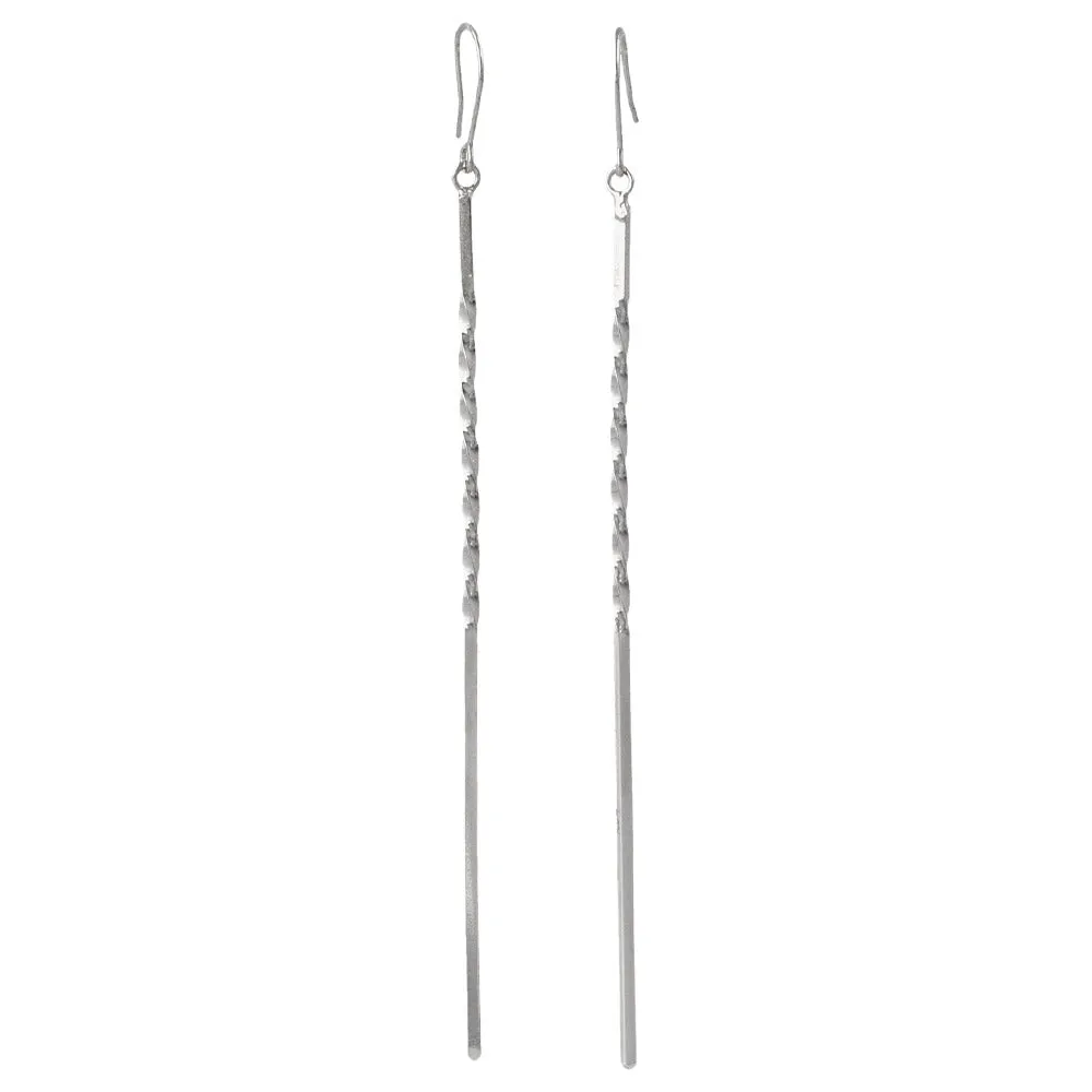 Texture Stick Drop Earrings