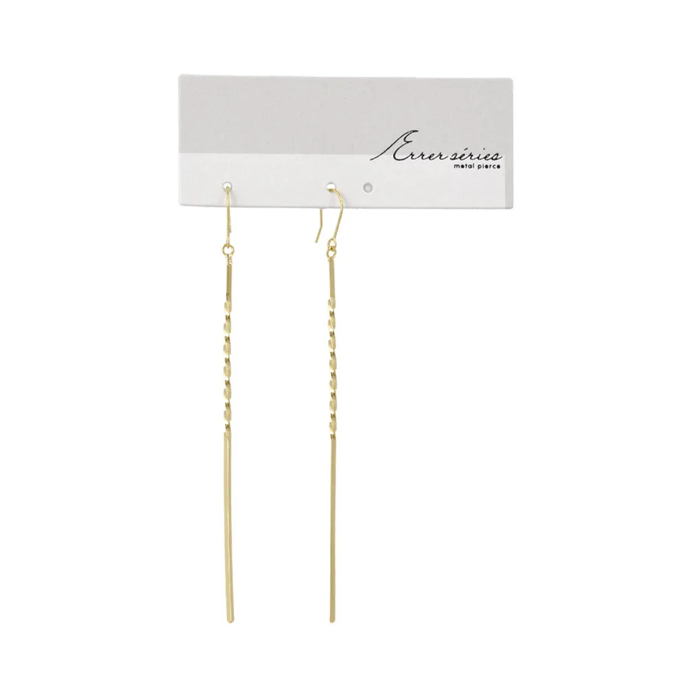 Texture Stick Drop Earrings