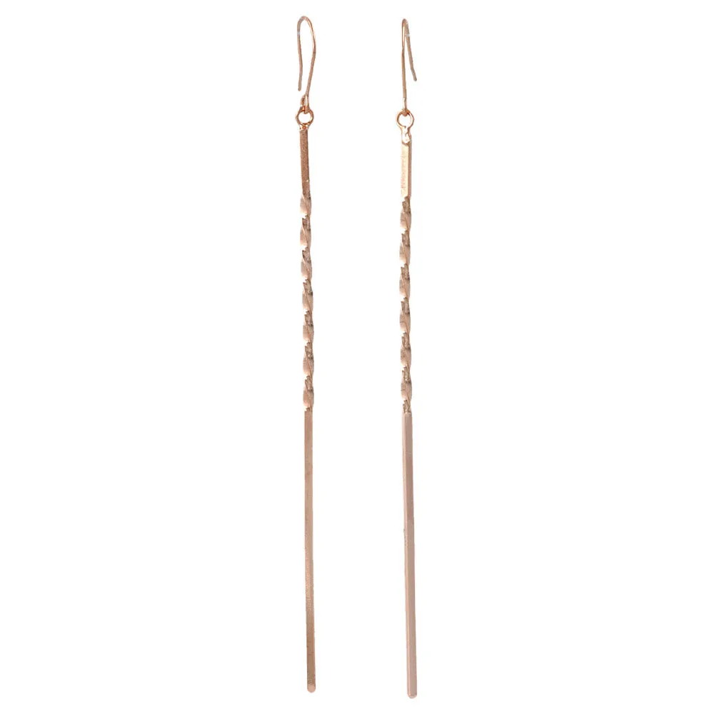 Texture Stick Drop Earrings