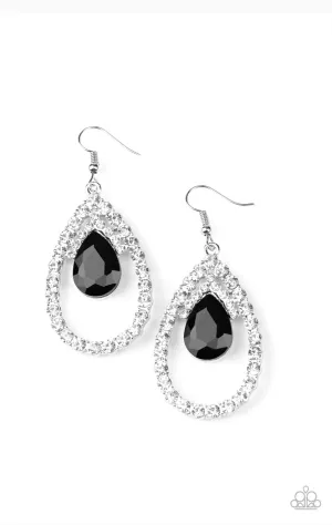 Trendsetting  Twinkie Black Earrings  - Paparazzi  Accessories